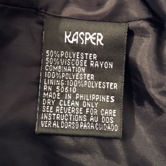 Kasper Vintage Sparkly Grid Pattern Formal Suit - Picture 16 of 16